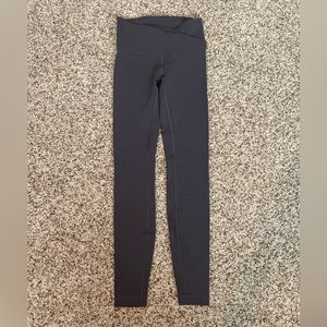 Lululemon Align Cross Waistband, size 4, 28’, dark gray